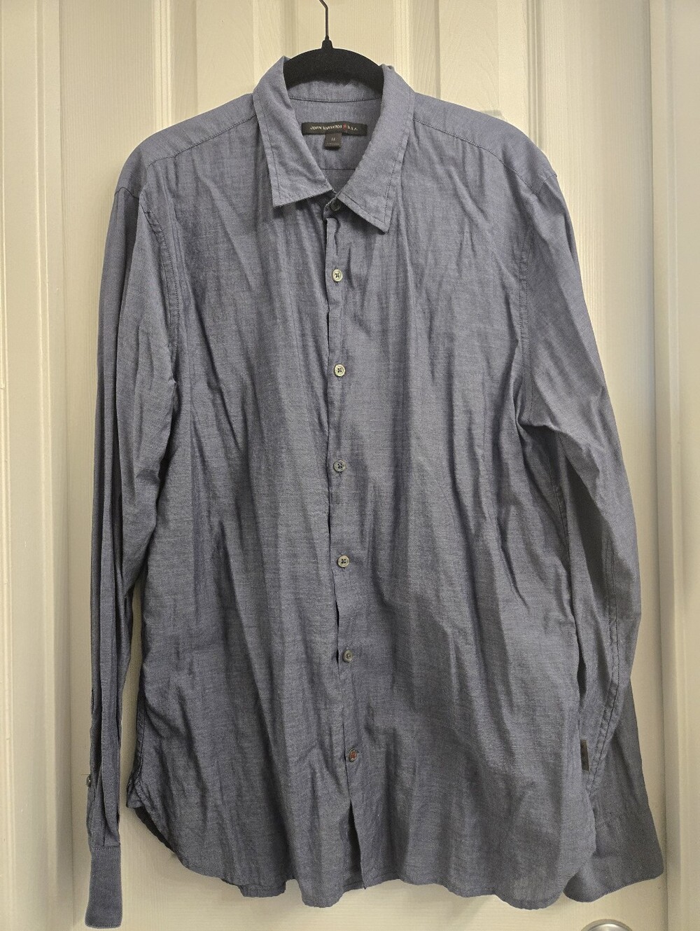 John Varvatos Light Blue Casual Button-Down Shirt